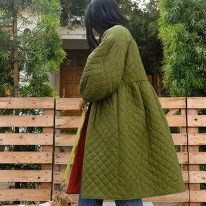 ONE LEFT✨Reversible Quilted Jacket / Puff Sleeves
